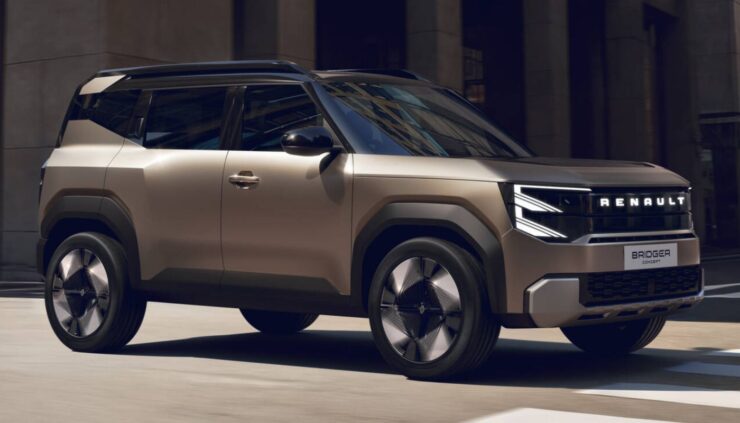 Renault Bridger Concept compact SUV on road