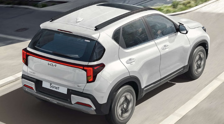 Kia Sonet rear profile compact SUV